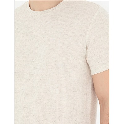 Bej Slim Fit Tişört
