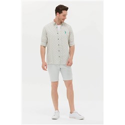 Erkek Yeşil Uzun Kollu Gömlek