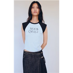 Camiseta estampada algodón