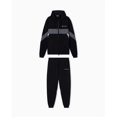 Athletic Colour Block cotton-blend tracksuit