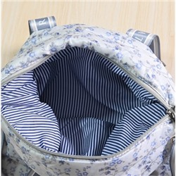 Маленькая вместительная дорожная сумка через плечо из мягкого полиэстера с цветочным принтом