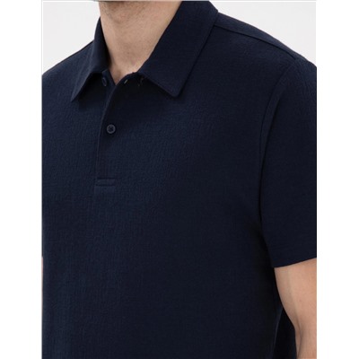 Lacivert Slim Fit Polo Yaka Tişört