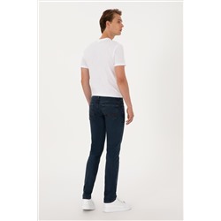 Erkek Eflatun Jean Pantolon