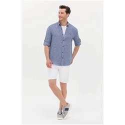 Erkek Lacivert Uzun Kollu Gömlek