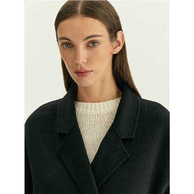 Полупальто-халат из шерсти, R136/agato