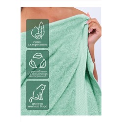 Полотенце банное махровое Софатекс 100х180 для ванны и душа НАТАЛИ #1032671