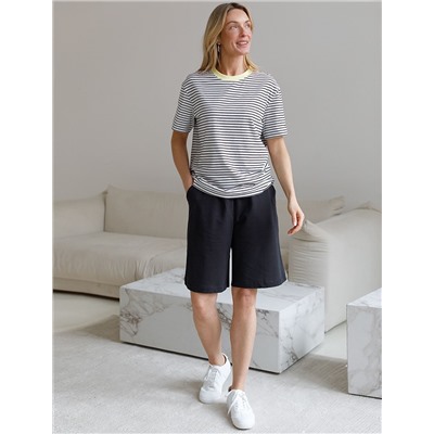 Шорты из тонкого премиального футера с эластаном