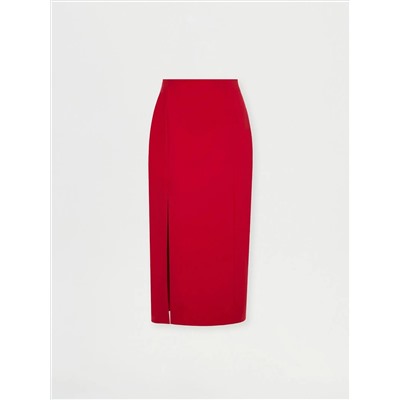 Юбка-карандаш миди из костюмной шерсти, S1069/bedrum