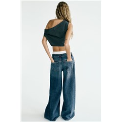 ASYMMETRIC TOP WITH BUTTON