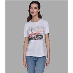 LUXE BONJOUR PARIS LOGO TEE