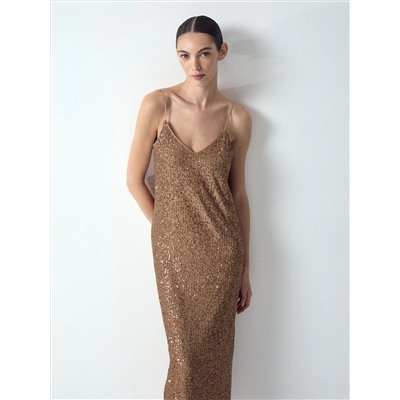 Платье миди с пайетками, PL1626/berdella