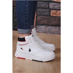 U.S. Polo Assn. U.S. Polo Assn. Andrei Bilekli Cilt Unisex Sneaker Ayakkabı 867800000576