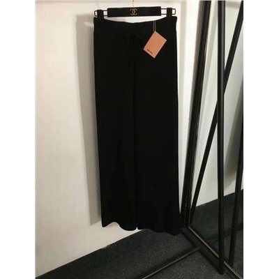 бархатные широкие брюки с высокой талией, белый, серый, черный, [один размер подходит всем, резинка  длина 103]