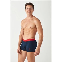 U.S. Polo Assn. Erkek Lacivert - Antrasit Melanj 2 Li Boxer 80371