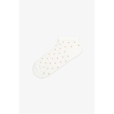 Penti Gold Dotted 5li Kahverengi Patik Çorap