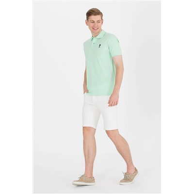 Erkek Mint Yeşili Basic Polo Yaka Tişört