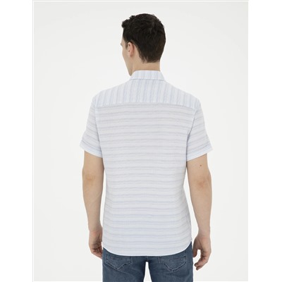 Açık Mavi Regular Fit Kısa Kollu Gömlek