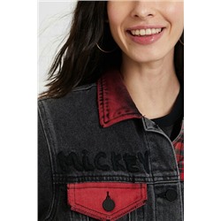 Chaqueta vaquera loose Mickey Mouse