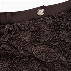 Кюлоты комбинированное с кружевом, Больше, чем просто стиль (горький шоколад)
