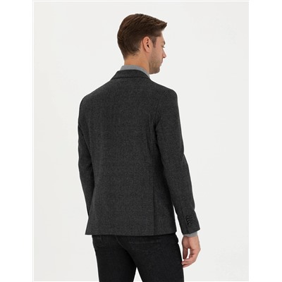 Füme Slim Fit Ceket