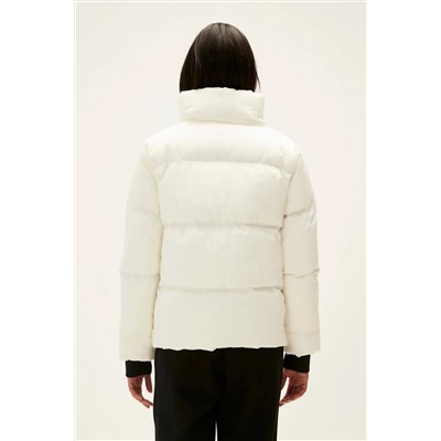 Bad Bear Assassin Puffer Off-white Beyaz Kapüşonlu Kadın Mont