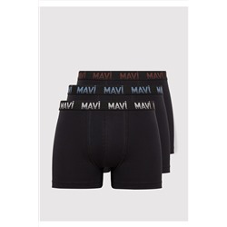 Mavi 3lü Siyah Basic Boxer 0911871-900