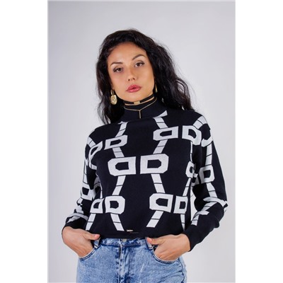 Джемпер с фиксатором Графика арт.3765