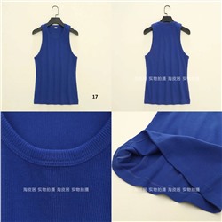 Базовая майка в рубчик 17 цветов Н*М