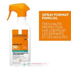 La Roche Posay Anthelios - SPF50+ - Spray Familial - Sans Parfum 300ml