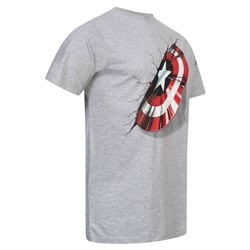 Captain America MARVEL 3D Shield Herren T-Shirt FBMTS659HGY