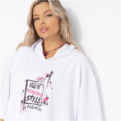 Футболка свободная с капюшоном, Раздать стиля