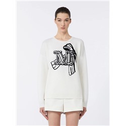 Женский пуловер из смесовой шерсти Макс Мар*а