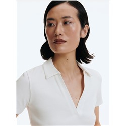 Bluse mit gesprenkelter Textur