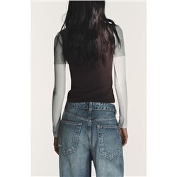 CAMISETA EFECTO TRIPLE MANGA LARGA