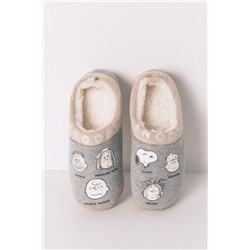 Zapatillas casa gris Snoopy