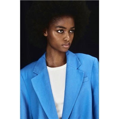 Женский пиджак из смесового льна Н*М