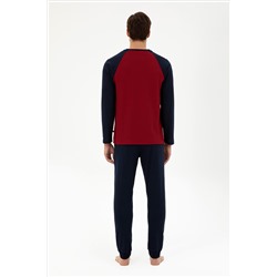 Erkek Bordo Pijama Takımı