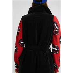 Chaleco largo acolchado