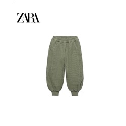 Вельветовые повседневные штаны на резинке в другом цвете Оригинал, оф сайт ЗАР*А