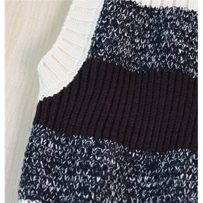 Вязаный жилет в стиле ретро с V-образным вырезом КО*С