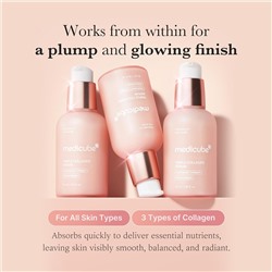 Medicube Triple Collagen Serum 1.85 fl.oz - Nourish dull skin with Triple Collagen Complex - A lightweight serum with Niacinamide and Hyaluronic Acid - Korean Skincare