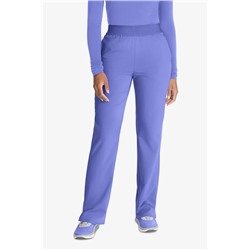 Cherokee Atmos Women's 5-Pocket STRETCH Coolmax Textured Elastic Waistband Cargo Scrub Pants