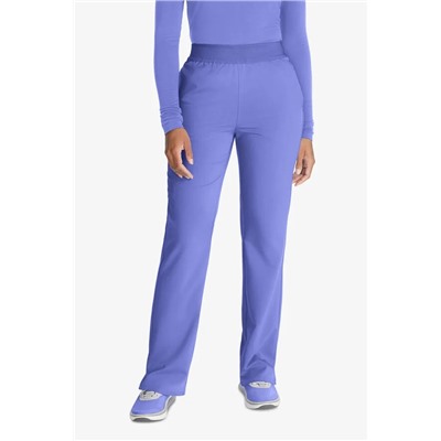 Cherokee Atmos Women's 5-Pocket STRETCH Coolmax Textured Elastic Waistband Cargo Scrub Pants