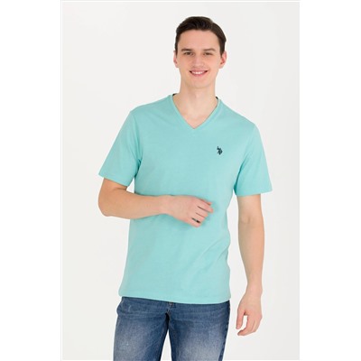 Erkek Mint Basic V Yaka Tişört