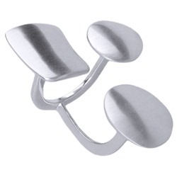 Кольцо Геометрия (покрытие матовый родий), Есть комплект