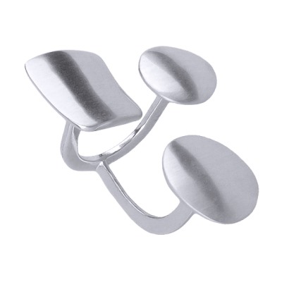 Кольцо Геометрия (покрытие матовый родий), Есть комплект