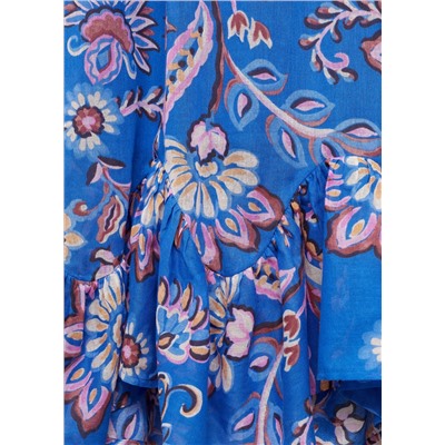 Vestido largo estampado floral