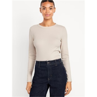 Snug Long-Sleeve Crew-Neck T-Shirt