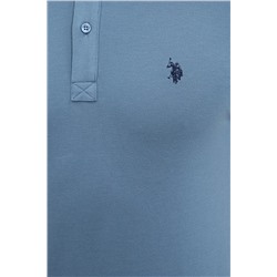 Erkek İndigo Basic Polo Yaka Tişört