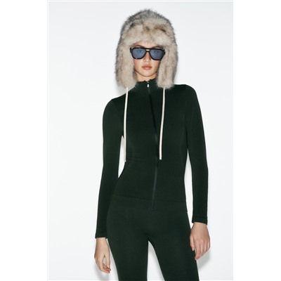 SEAMLESS MERINO WOOL BLEND JACKET - SKI COLLECTION